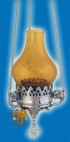 Glass Lamp Design Hanging Oil Candle Nickel