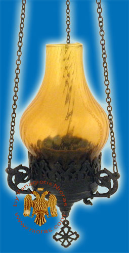 Glass Lamp Design Hanging Oil Candle Antique