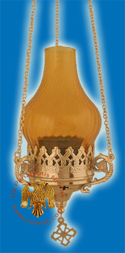 Glass Lamp Design Hanging Oil Candle Gold Plated