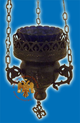 Grapes Design A Simple Hanging Oil Candle Antique