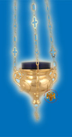 Angel Design Hanging Oil Candle Gold Plated