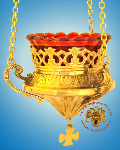 Hanging Oil Candle Gold Plated