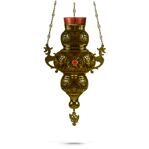 Orthodox Vigil Oil Candle Kerkiraiko N4 Antique