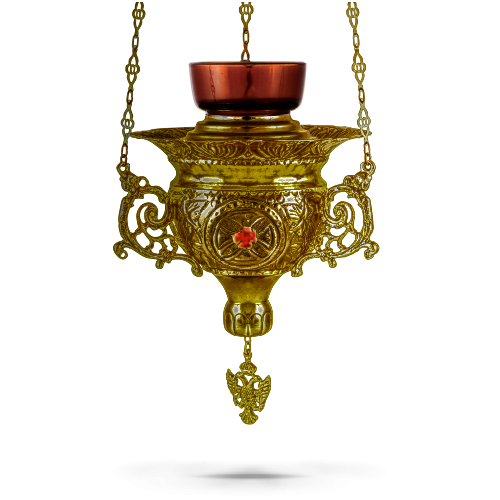 Orthodox Vigil Oil Candle Byzantine N4 Antique