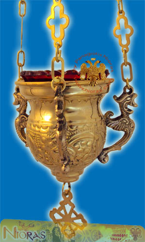 Orthodox Vigil Oil Candle Byzantine No.0 Brass