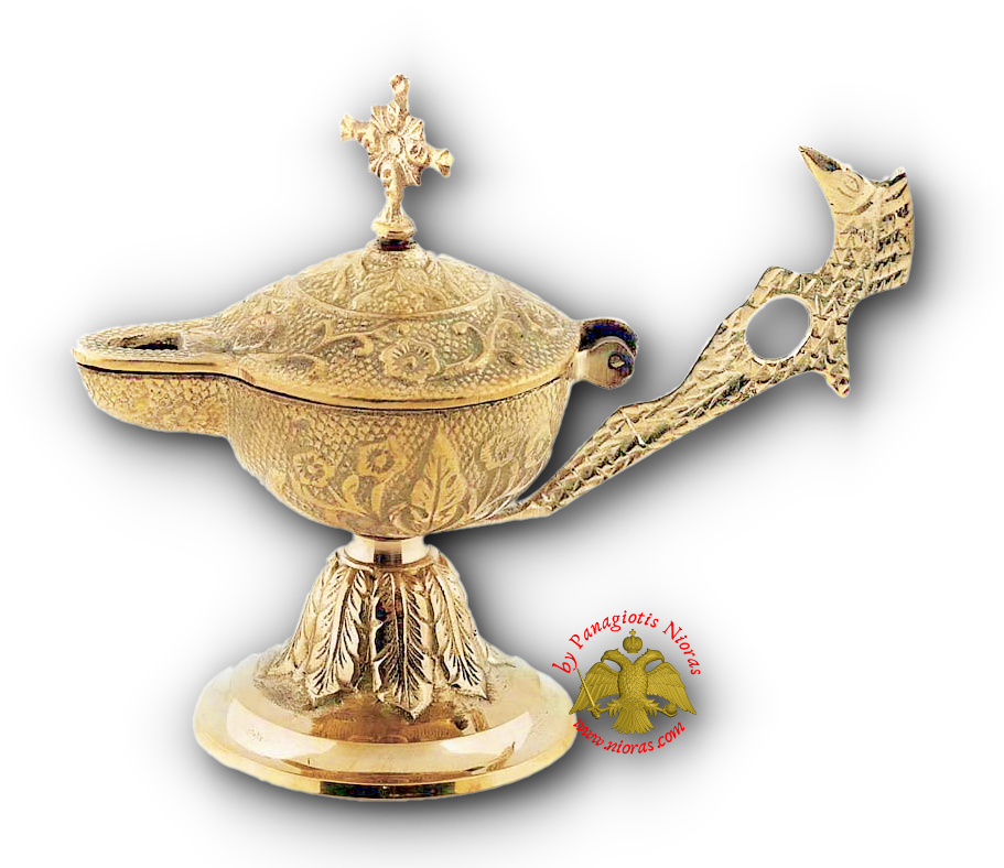 Orthodox Gianiotiko Lamp Style Incense Burner Brass