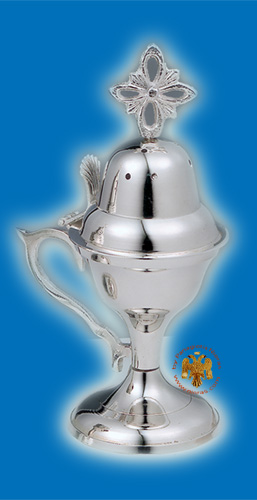 Ορθόδοξο Παραδοσιακό Χυτό Λιβανιστήρι B Silver Plated