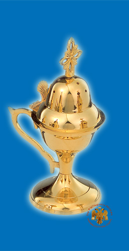 Ορθόδοξο Παραδοσιακό Χυτό Λιβανιστήρι B Gold Plated