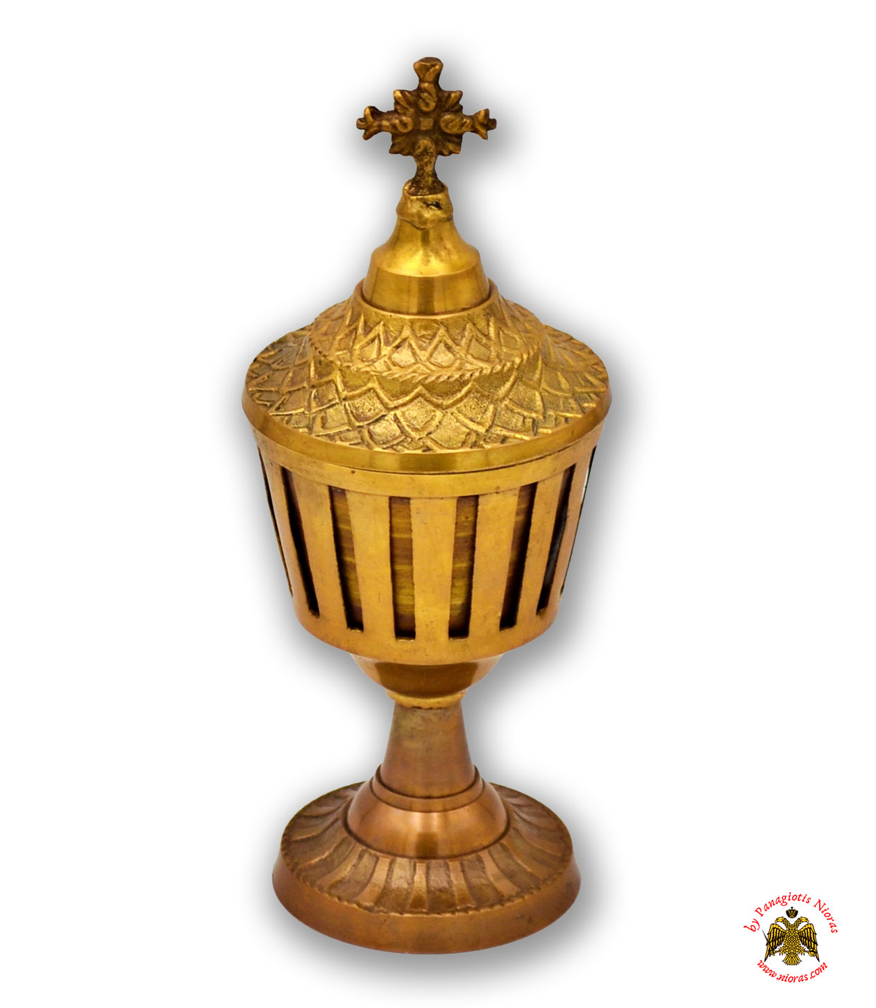 Memorial Censer Metal Brass 9x20cm