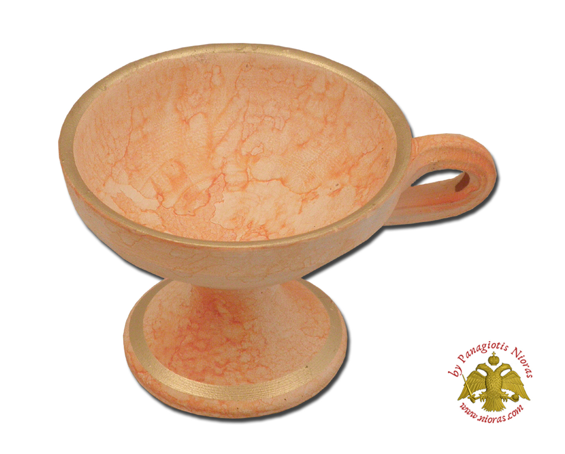 Orthodox Incense Burner Ceramic Orange