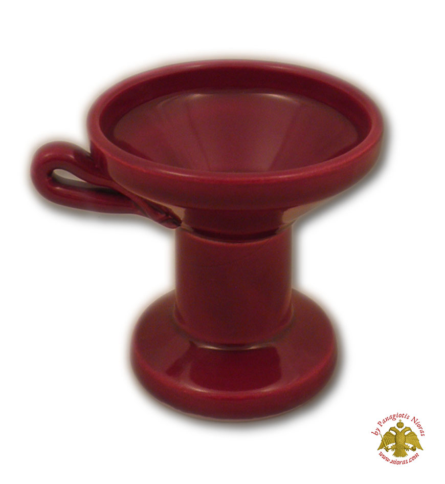 Orthodox Incense Burner Ceramic Red