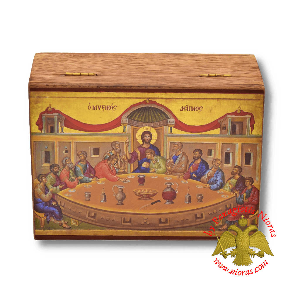 Last Supper Orthodox Incense Wooden Box 18x13x6cm