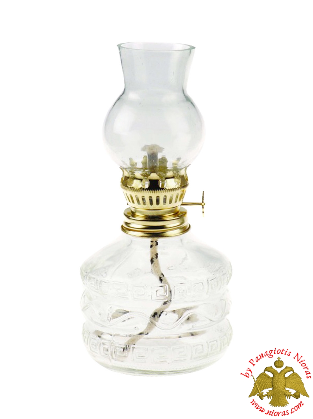 Glass Lamp for Parafinn Oil Cylinder Base 200ml Clear
