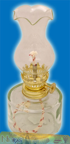 Glass Lamp for Parafinn Oil Cylinder Glass Base 250ml