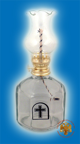 Glass Lamp for Parafinn Oil Octagon Base 500ml