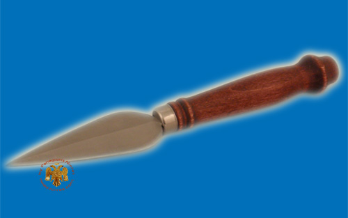 Proskomidia Spear Lance for Holy Communion Bread with Wooden Hilt 21cm long
