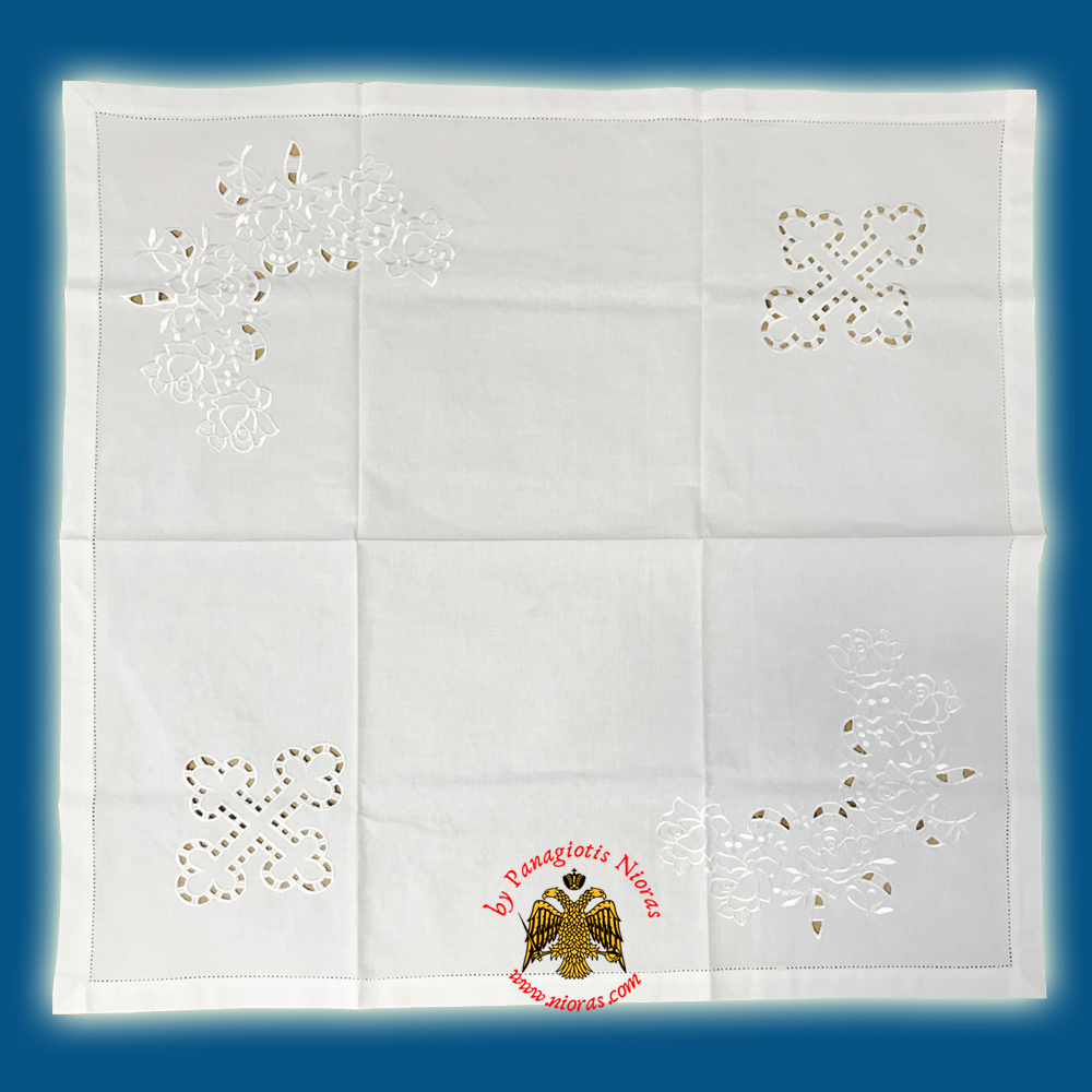 Orthodox Cotton Towel for Artoclasia With Simple Thread