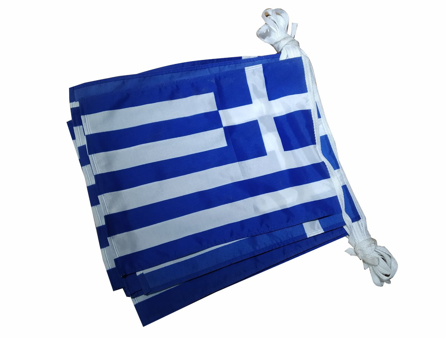 Garland of Fabric Greek Flags 10m 27X42