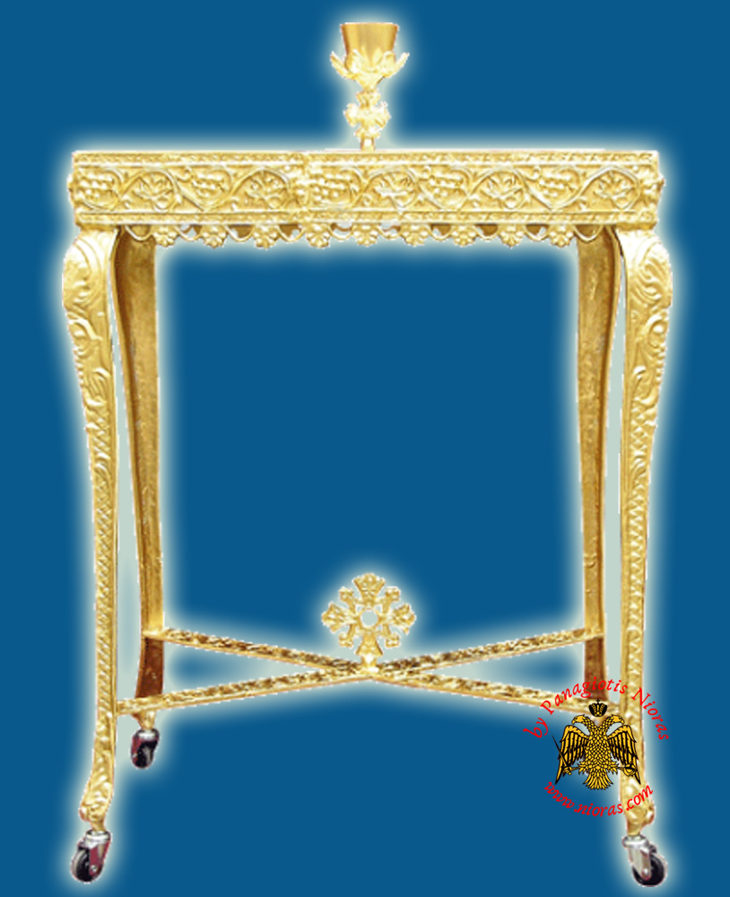 Ecclesiastical Rectangular Candelabrum alouminium  Drawable for Sand 70x42x100cm
