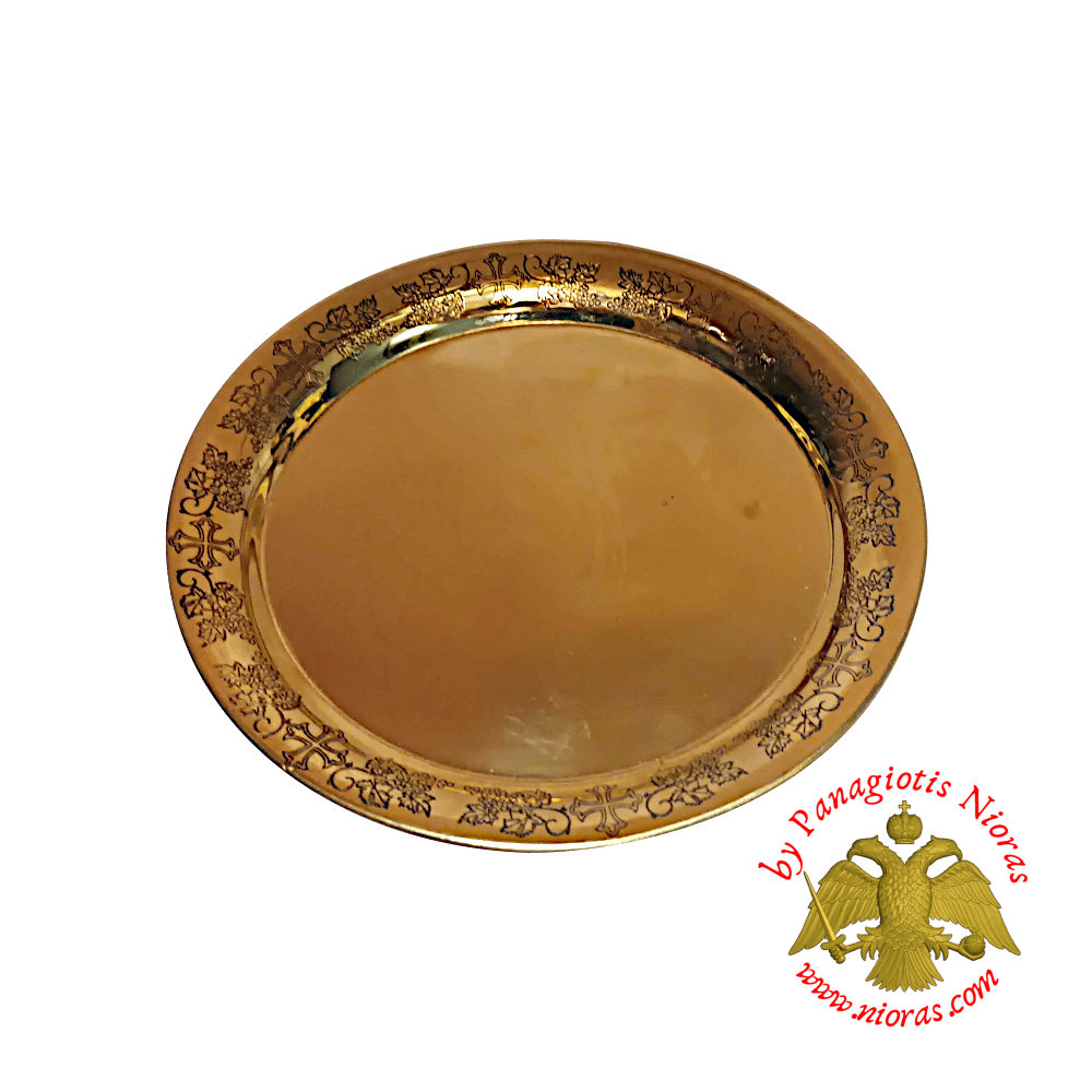 Brass Metal Disc For CandleHolders 12cm