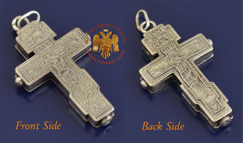 Traditional Russian Orthodox Silver 925 Cross - No.97