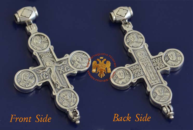 Traditional Russian Orthodox Silver 925 Cross - Russian Big