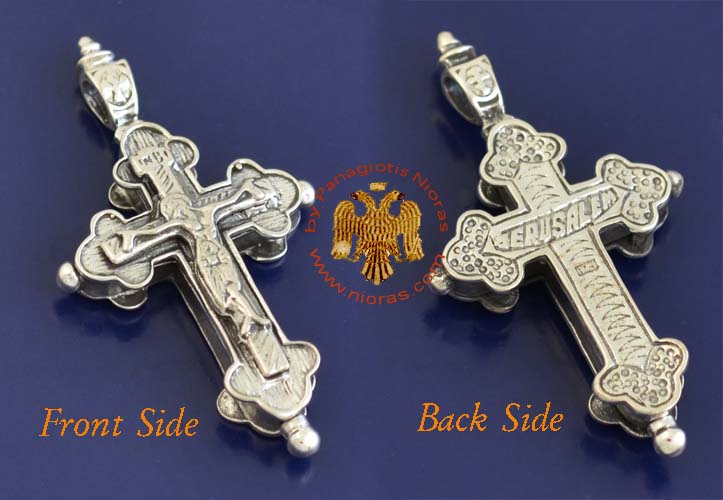 Traditional Byzantine Orthodox Silver 925 Cross - S3
