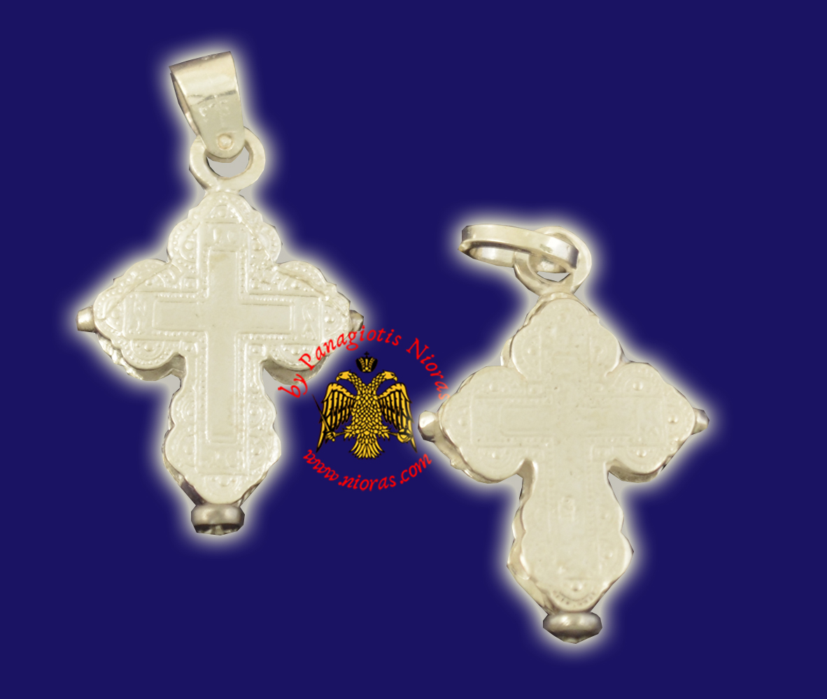 Traditional Byzantine Orthodox Silver 925 Cross - 701