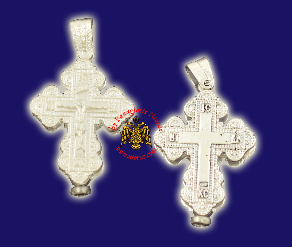Traditional Byzantine Orthodox Silver 925 Cross - 702
