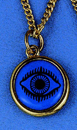 Eye Blue Evil Round Design A