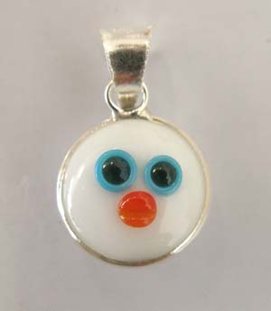 Silver Blue Eyes for Neck with Faces C