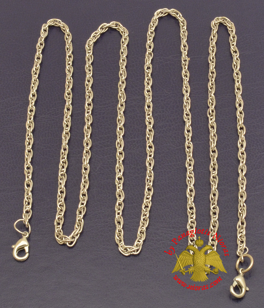 Extra Chain for Engolpion Twisted Nickel Plated D:3mm L:100cm