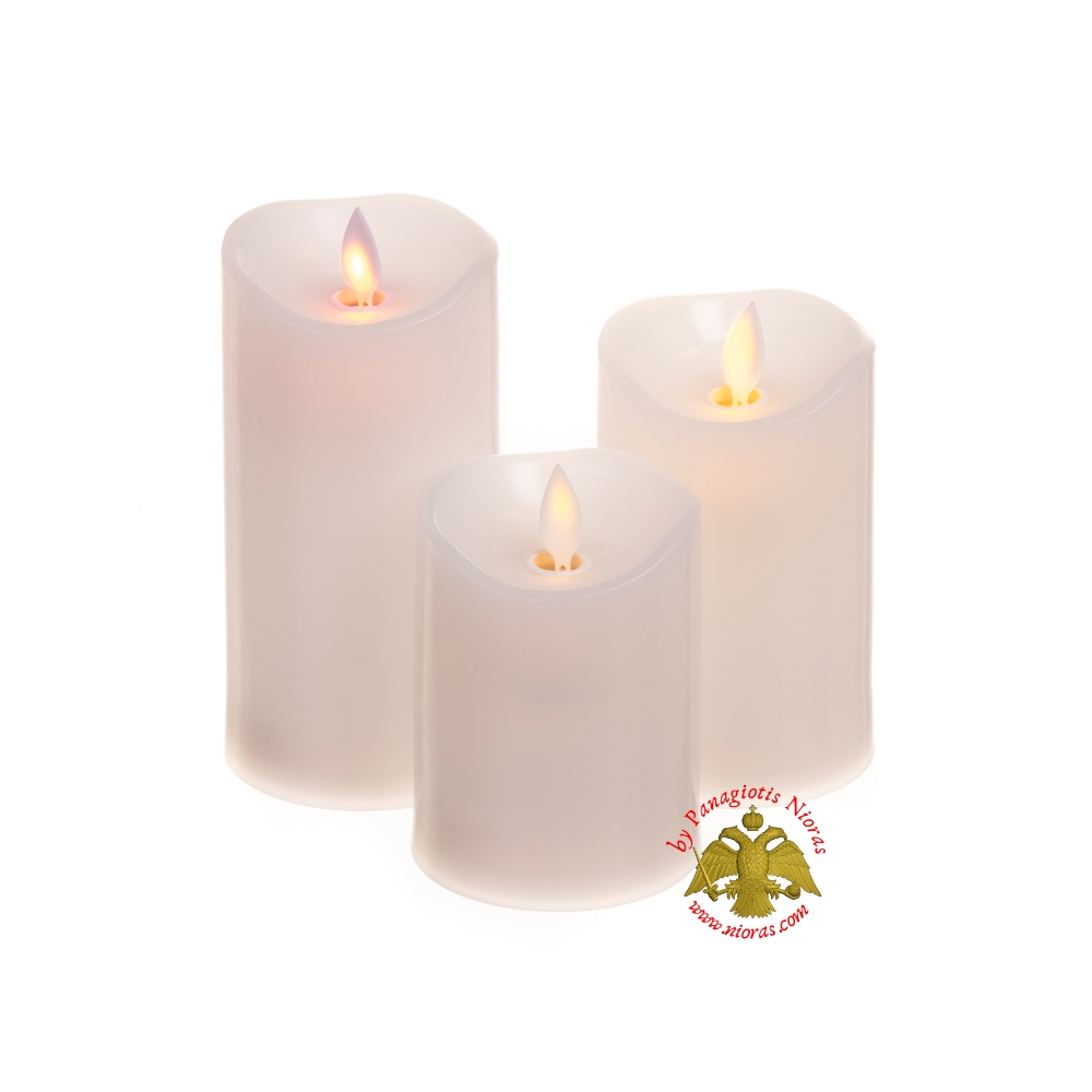 Cemetery LED Candle Battery Operated with Imitating Moving Flame 12cm