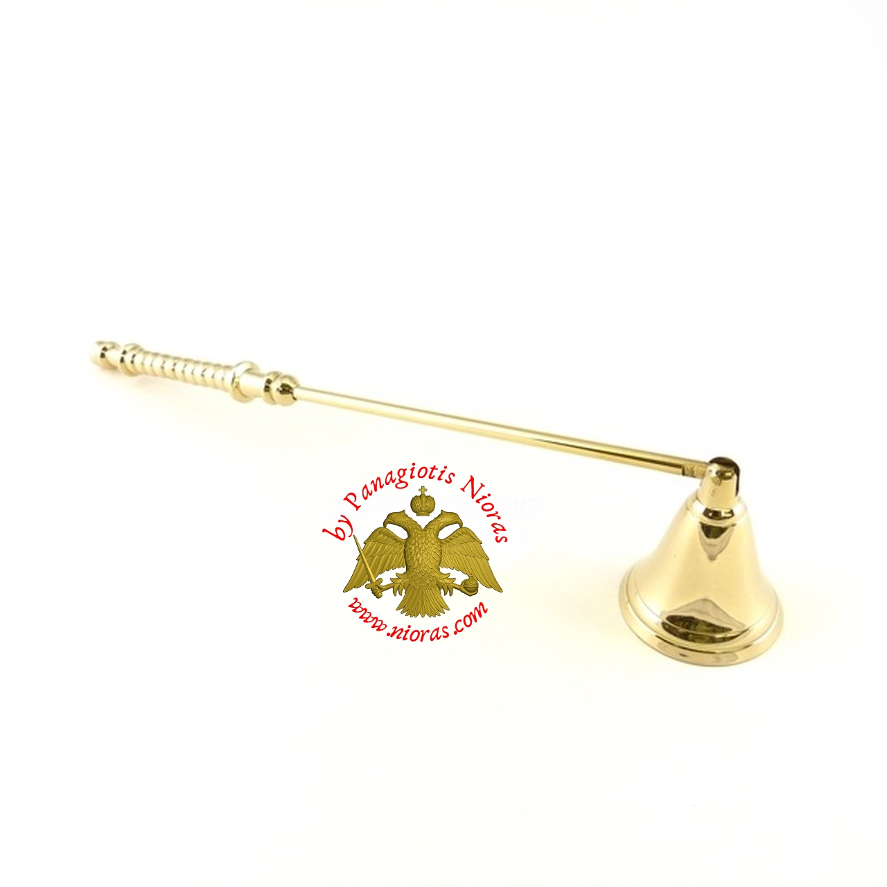 Metal Candle Snuffer Brass
