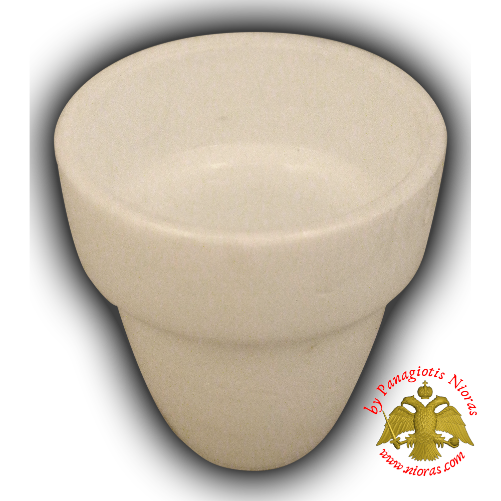 Replacement Oil Candle Glass Cup Design M2 White