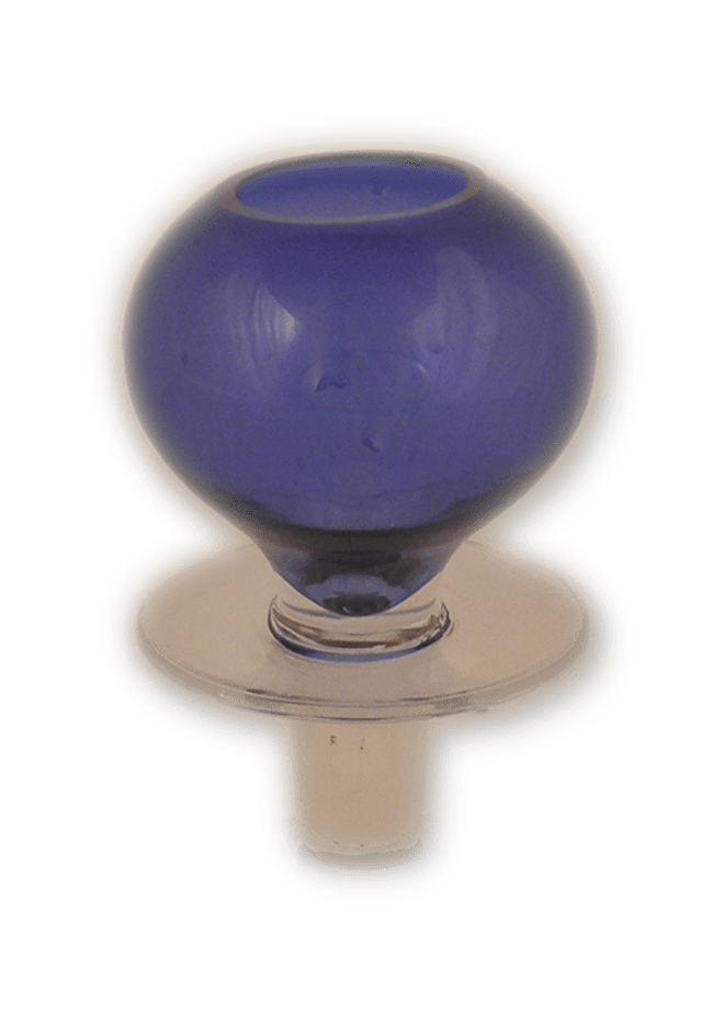 Louserna Orthodox Glass Votive Cup with Clear Standing Poll Blue