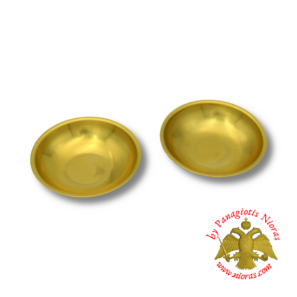 Incense Metal Brass Cup Insert for Incense Burners D:6.5cm SET of 2