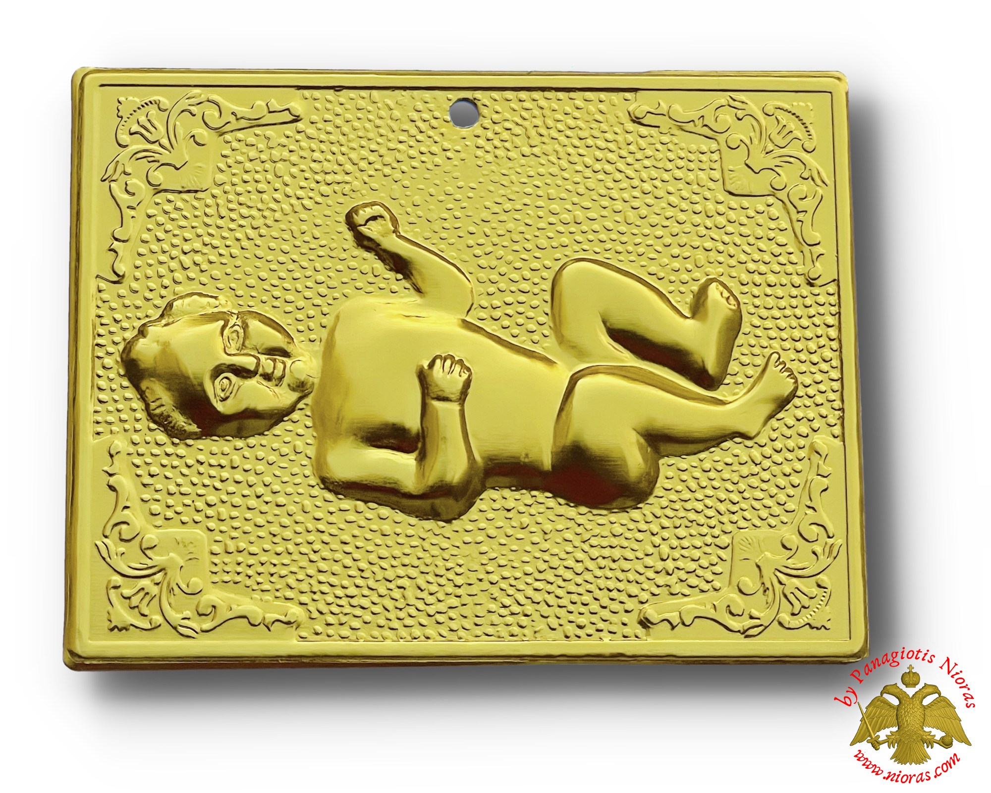 Orthodox Metal Tama Baby ExVoto Gold Plated Milagros