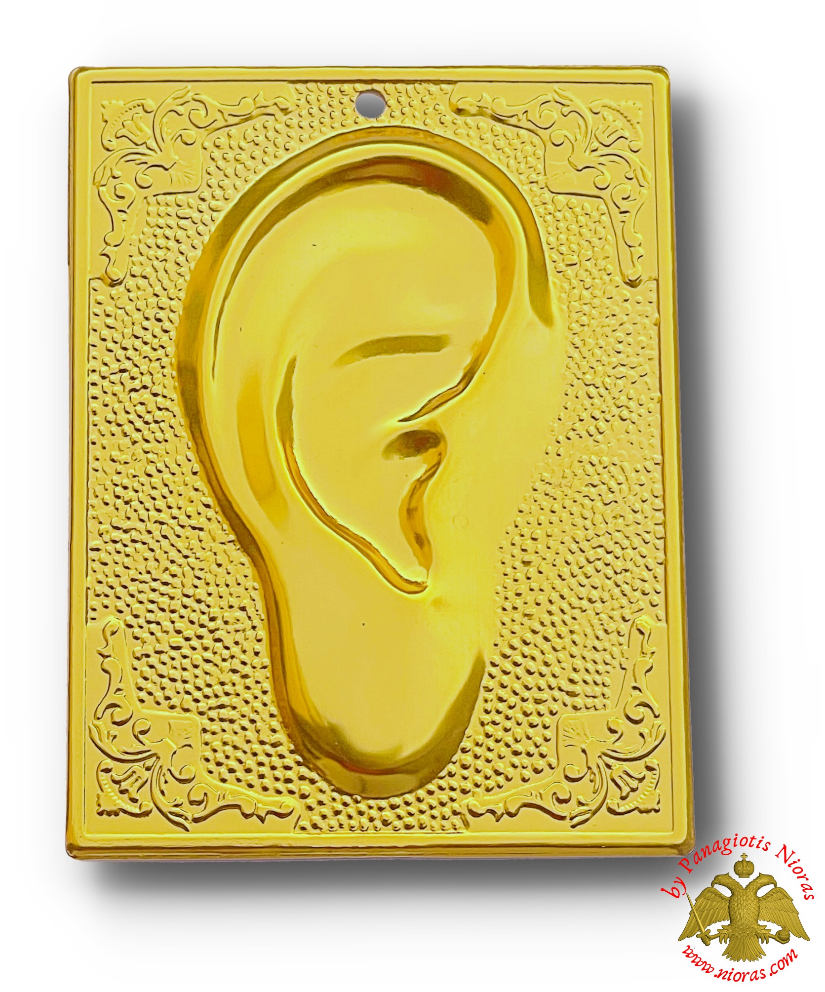 Orthodox Metal Tama Ear ExVoto Gold Plated Milagros