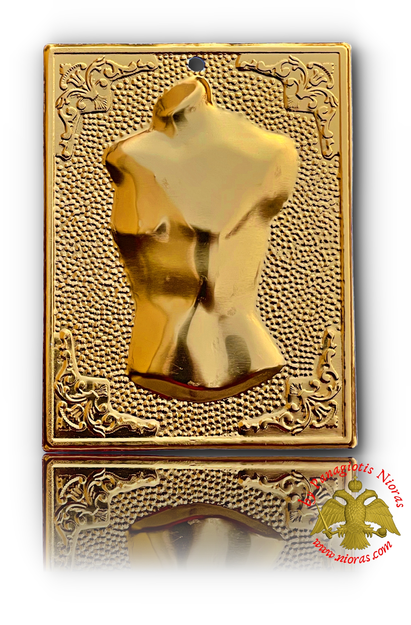 Tamata Ex Voto Milagros Aluminium  Votive Tama Male body Golden