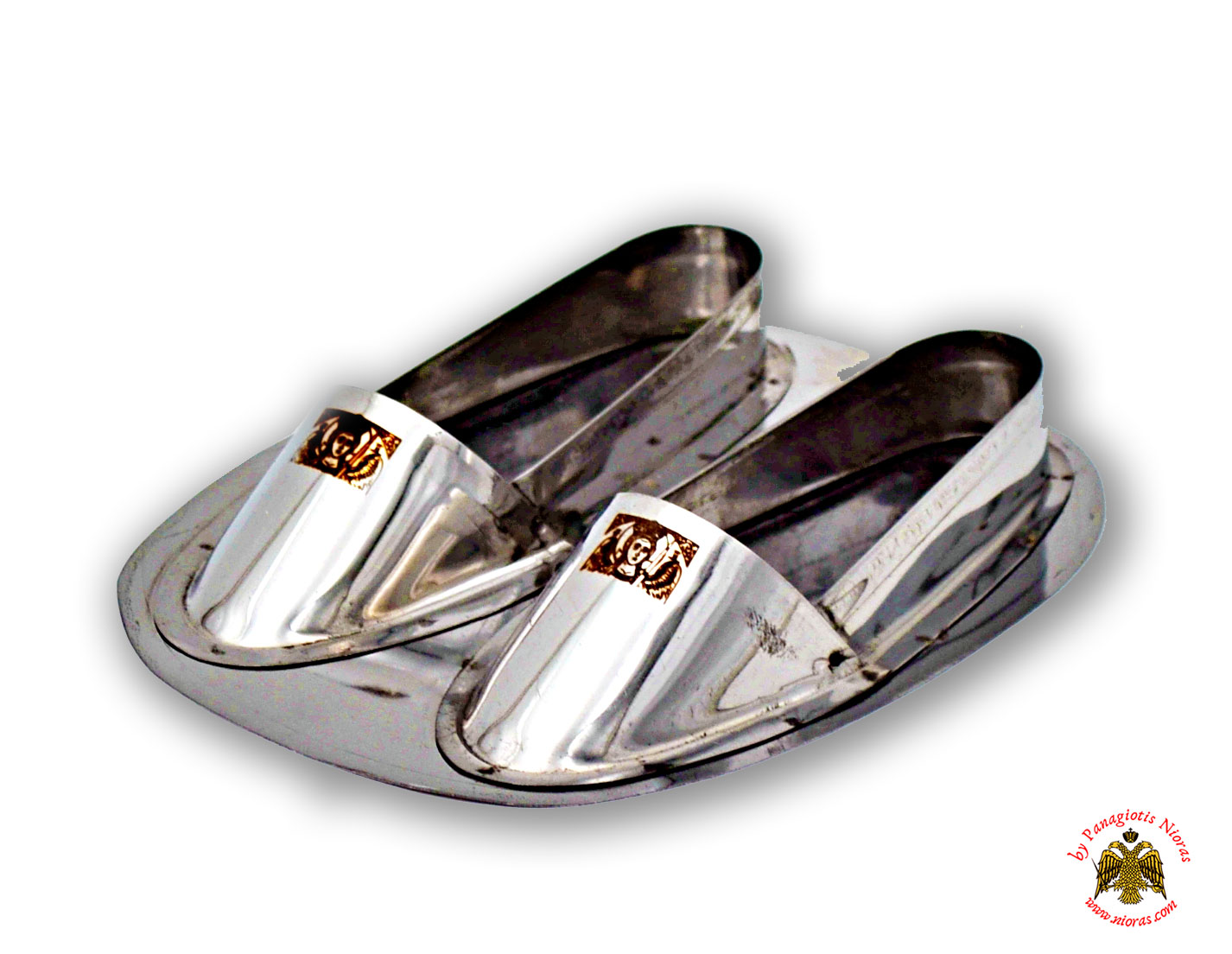 Metal Votive Pair of Mantamados Archangel Shoes