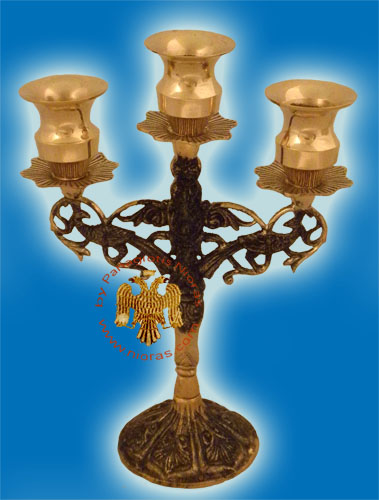 Peacock Design A Candle Stand Brass