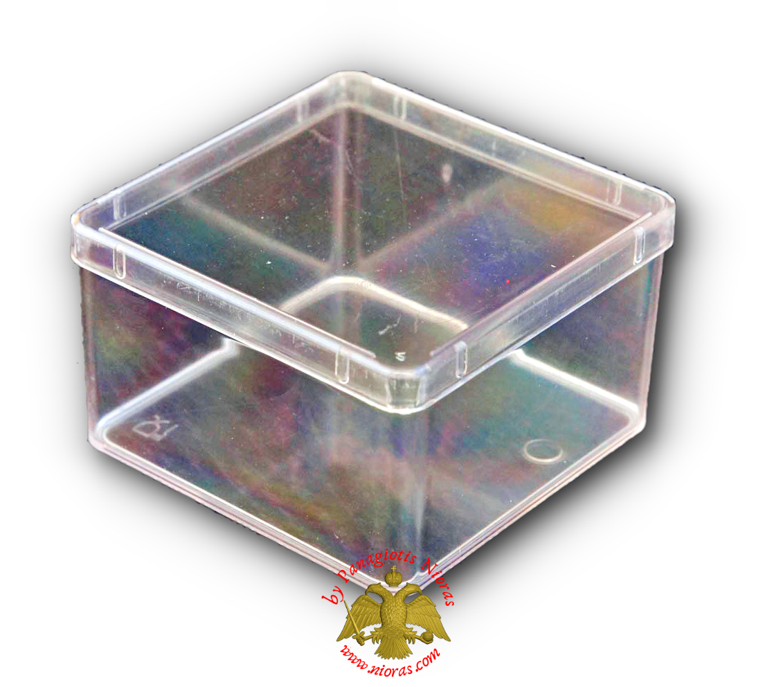 Plastic Transparent Incense Box 7x9x4cm Set 10 pcs