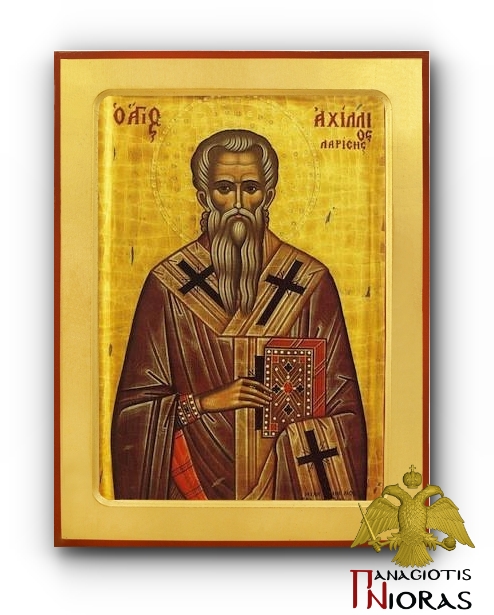 Saint Achilles Byzantine Wooden Icon