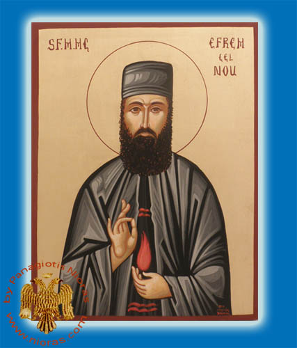 Hand Painted Saint Ephraim  Icon 30x40cm <b> Special Order </b>