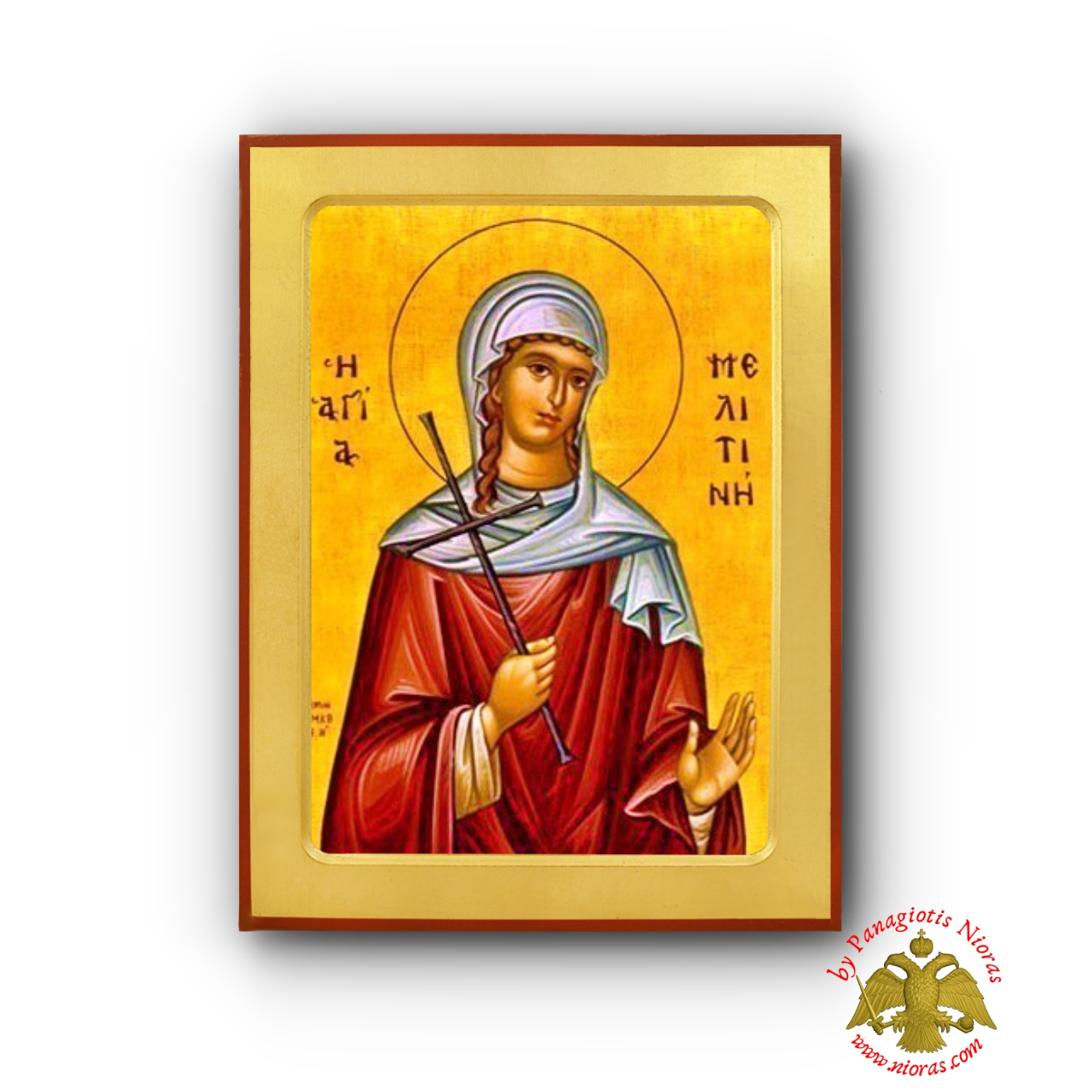 Saint Melitina of Marcianopolis the Holy Martyr Byzantine Wooden Icon