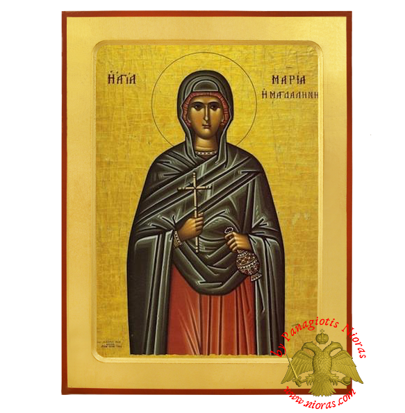 Αγία Μαρία Μαγδαλινή Ξύλινη Βυζαντινη Εικονα