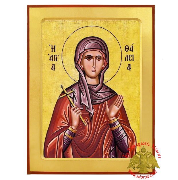 Saint Thalia Orthodox Byzantine Wooden Icon