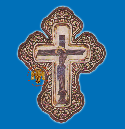 Orthodox Cross Wood Crafted 20x27cm