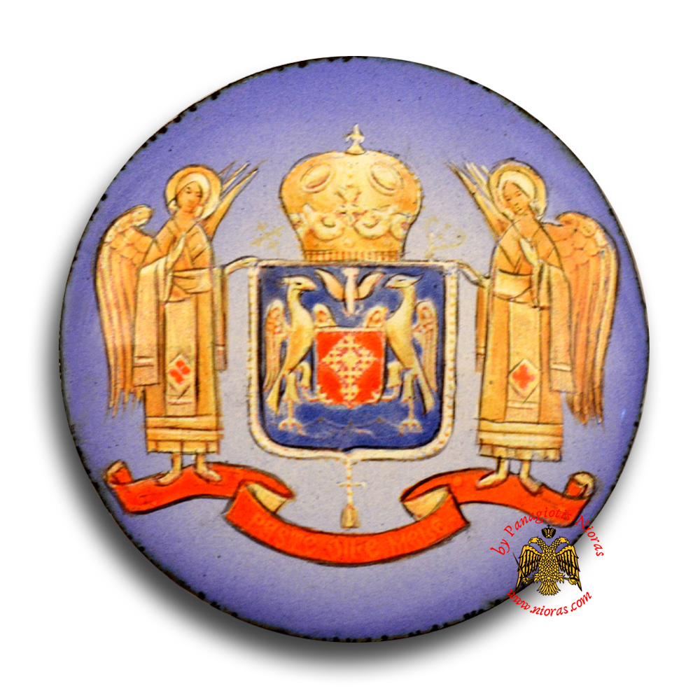 Enamel Hand Painted Icon Church Emblem